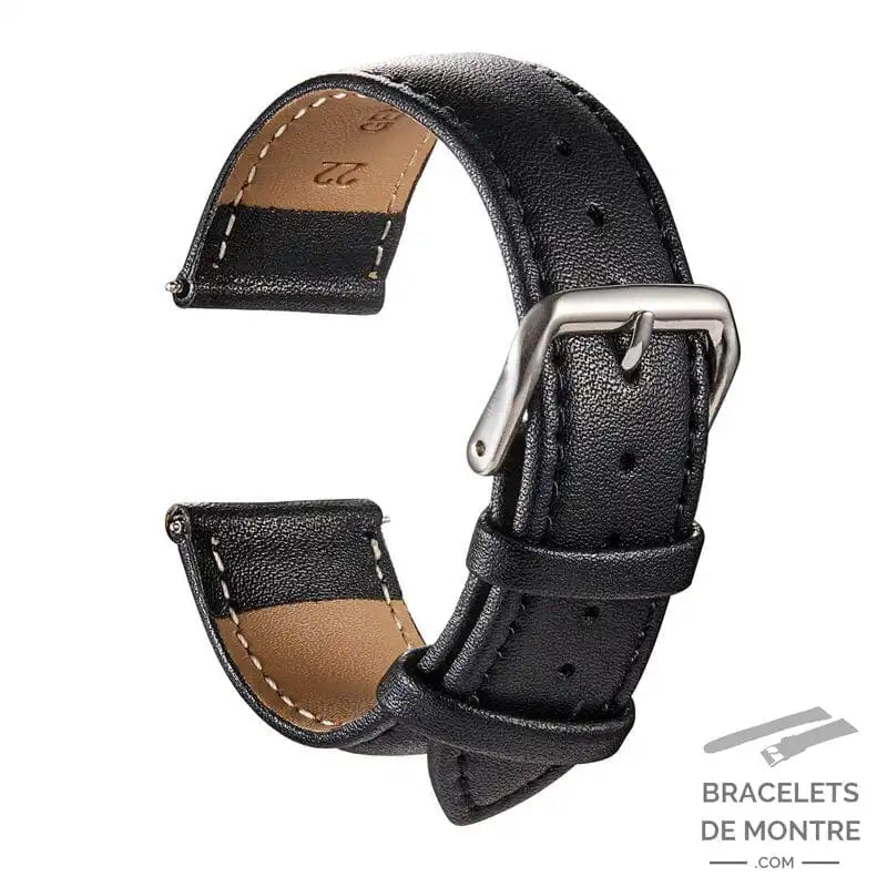 Bracelet Montre Cuir Noir