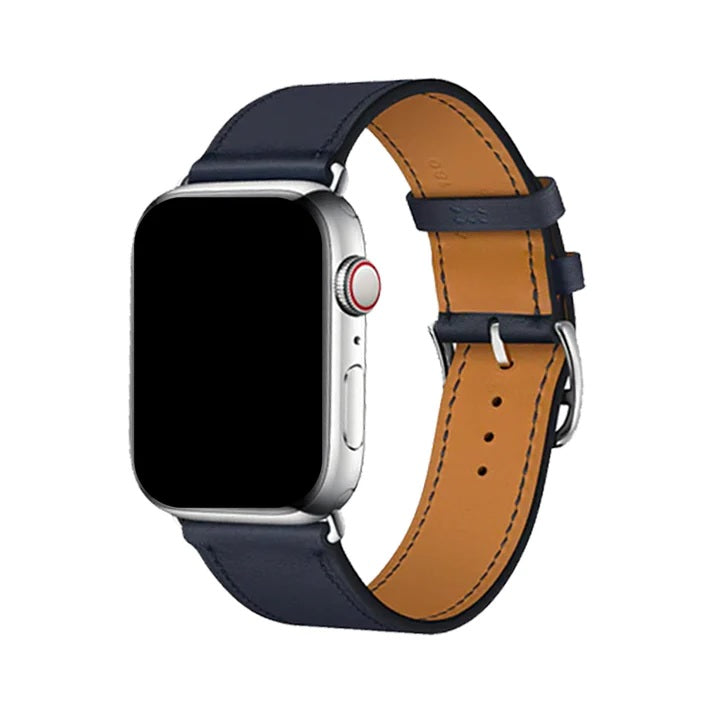 Bracelet Cuir Apple Watch Bleu