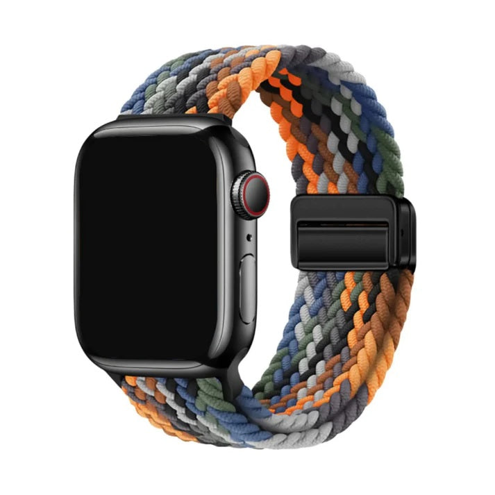 Flex - Bracelet Apple Watch en Tissu Tissé Multicolore
