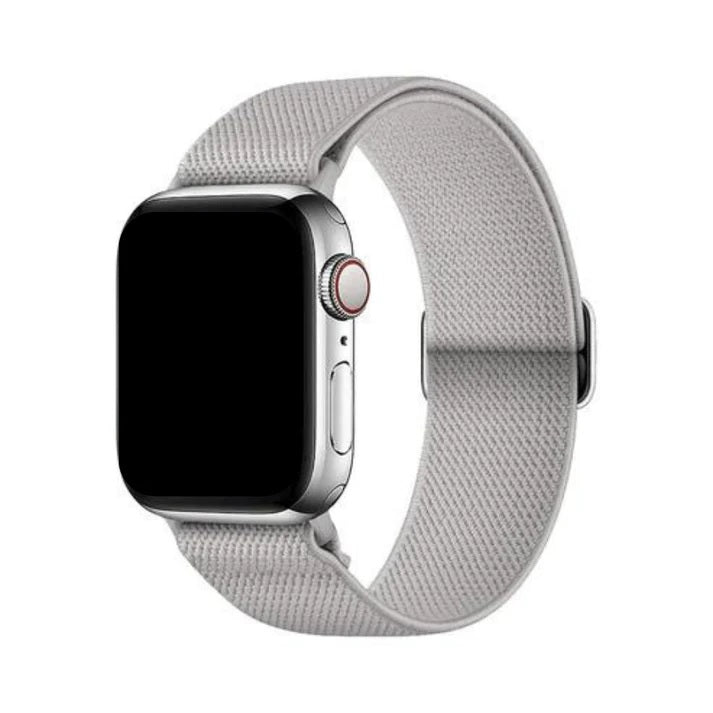 Stretch - Bracelet Apple Watch en Tissu Blanc