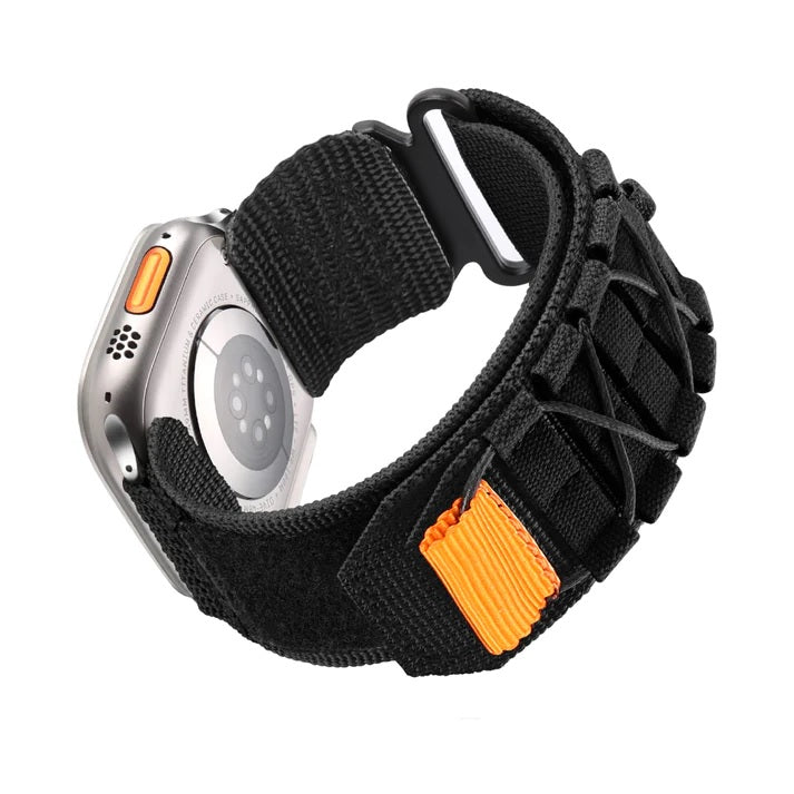 Tactics - Bracelet Apple Watch en Tissu Noir