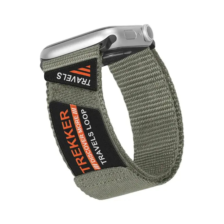 Trekker - Bracelet Apple Watch en Nylon Gris