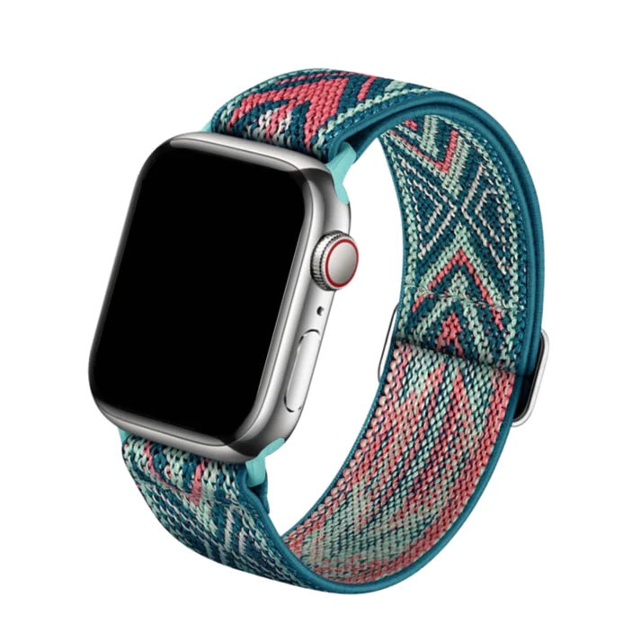 Vecto - Bracelet Apple Watch en Tissu Turquoise