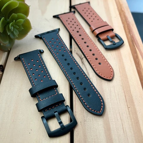 Vento - Bracelet Apple Watch Cuir Perforé