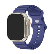 Atlantique - Bracelet Apple Watch en Silicone Bleu