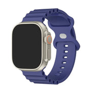 Pacifique - Bracelet Ondulé pour Apple Watch Bleu