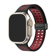 Cadence 2.0 - Bracelet Apple Watch en Silicone Rouge