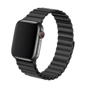 Correa - Bracelet de Montre pour Apple Watch en Cuir Noir