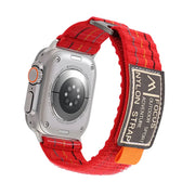 Focus - Bracelet Apple Watch en Nylon Rouge