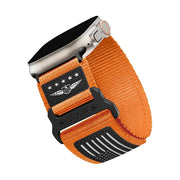 Infantry - Bracelet Apple Watch en Tissu Orange