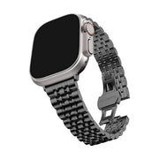 Jubilé - Bracelet Apple Watch en Acier Noir