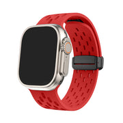 Slot XL - Bracelet Apple Watch en Silicone Rouge