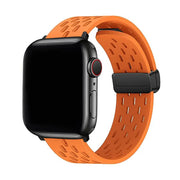 Slot - Bracelet Apple Watch en Silicone Orange