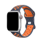 Splatter - Bracelet Apple Watch en Silicone Bleu