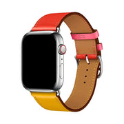Split - Bracelet de Montre pour Apple Watch en Cuir Jaune