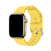 Submarine - Bracelet Apple Watch en Silicone Jaune