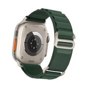 Voyageur - Bracelet Apple Watch en Tissu Vert