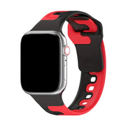 Ziggo - Bracelet Apple Watch en Silicone Rouge