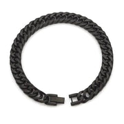 8 mm Bracelet pour Hommes en Chaîne Noire