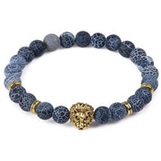 Doré Bracelet Lion Bleu - 2 Styles