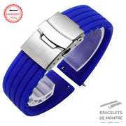 Faro - Bracelet de Montre à Dégagement Rapide en Silicone Bleu