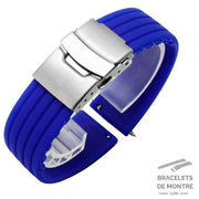 Porto - Bracelet de Montre en silicone Bleu